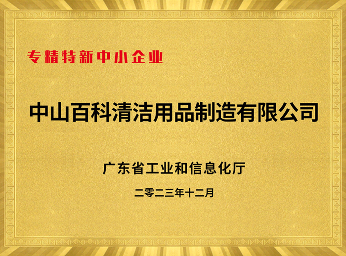 專精特新中（zhōng）小企業